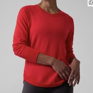 Athleta Mindset Sweatshirt Red